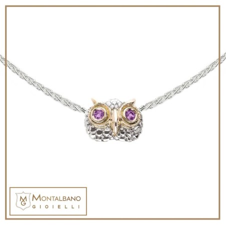 Collana Civetta new viola | Gioielli De Nobili